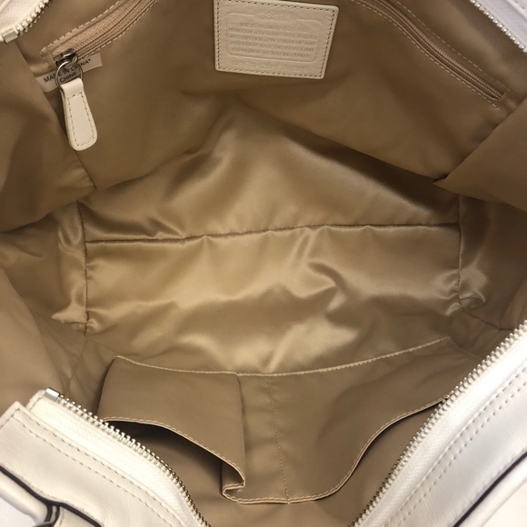 Coach Park Woven Leather Carrie Tote - Picture 3 of 4